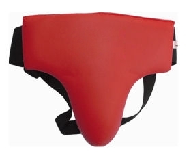  Groin Guard Made of PU / Soft Eva / Polyester / Plastic Cup