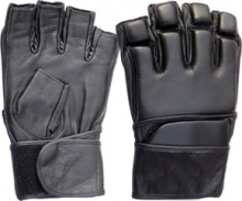  Half Finger Grappling Gloves Made of Cowhide Leather