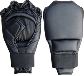  Half Finger Grappling Gloves Made of Cowhide Leather