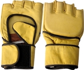  Half Finger Grappling Gloves Made of Cowhide Leather